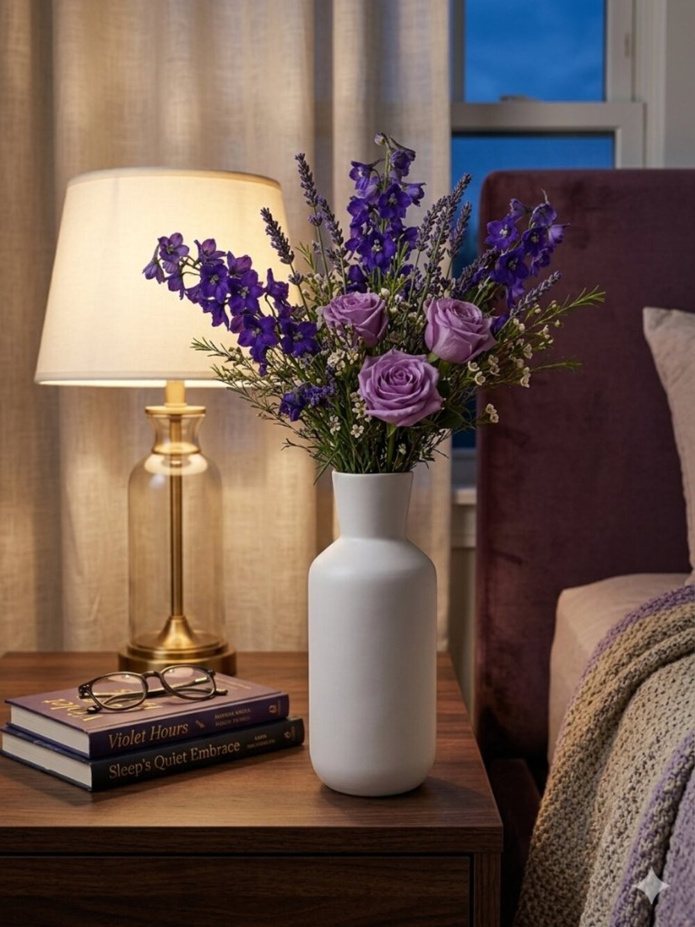 White Stoneware Decorative Vase